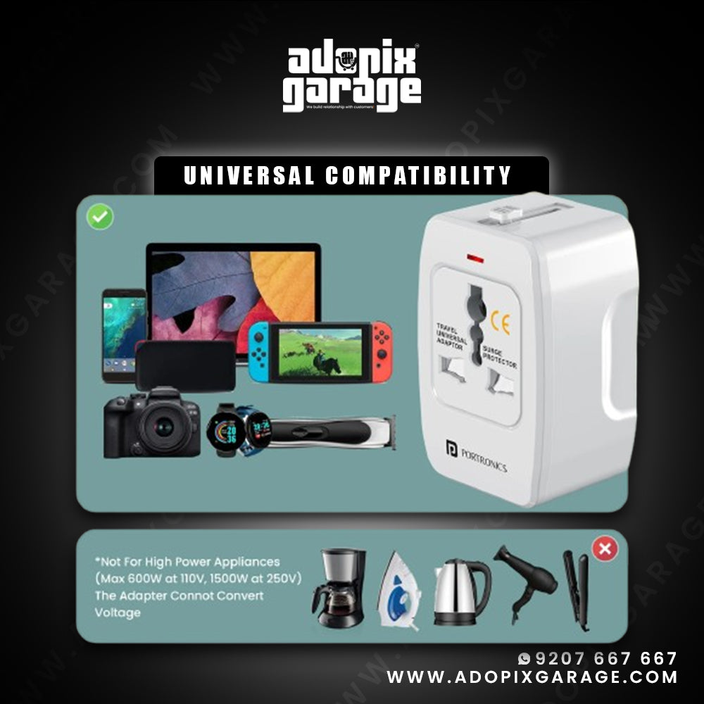 Portronics Universal Travel Adaptor