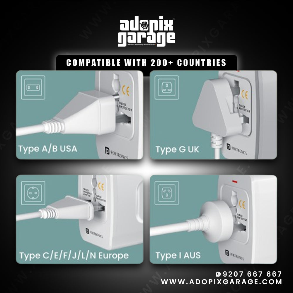 Portronics Universal Travel Adaptor
